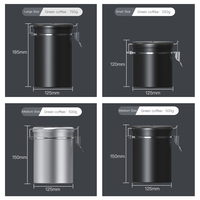 DHPO - Contenant hermétique pour café et thé en acier inoxydable de qualité alimentaire, écologique, design minimaliste scandinave, pour la rentrée scolaire