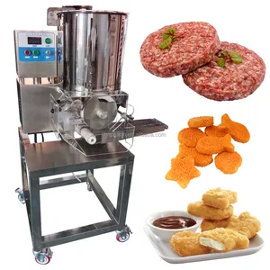 Fabriek Gemaakt Vlees Pasteitje Maken Machine Chinese Commerciële Burger Patty Pers Fish Patty Maker Apparatuur