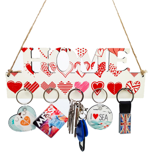 Big Size Sublimation MDF <strong>Key</strong> <strong>Holder</strong> for <strong>Wall</strong> Blank Custom <strong>Wall</strong> Mounted <strong>Key</strong> Hanger with <strong>Key</strong> Hooks <strong>Wall</strong> Decorative Organizer - Product Image 1