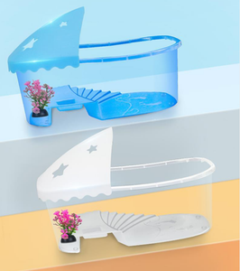 Hete Aanbieding Groothandel Rechthoekige Draagbare Schildpadbak Ecologisch Vriendelijke Transparante Kunststof Reptielen Terrarium Behuizing Schildpad 1L - Product Image 4