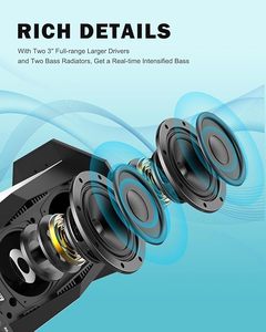 Hot Sale Inwa Outdoor Linkable <b>Wireless</b> <b>Speakers</b> 100 IPX5 Waterproof Karaoke Beat-driven Light Show Metal Cabinet App Control - Product Image 3