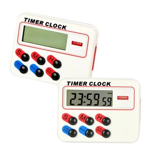Jam Alarm dapur Digital, penghitung waktu mundur LCD Digital magnetik 24 jam dengan berdiri putih praktis untuk belajar memasak meja telur <span class=keywords><strong>Timer</strong></span> jam Alarm - Product Image 3