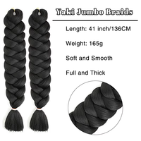Extensions de cheveux de tressage en fibre synthétique Afro Yaki de haute qualité Tresses jumbo pré-étirées à basse température