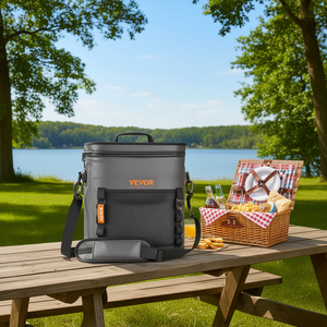    Sac isotherme Oxford 30L, étanche et anti-fuite avec fermeture éclair, capacité de 30 canettes, idéal pour les activités de plein air - Product Image 2