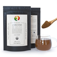 Qinshantang Organique De Qualité Alimentaire Champignons Mélange Extrait Poudre Chaga Turquie Queue Maitake Reishi Cordyceps Lions Crinière Bouteille