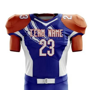 Conjunto de pantalones de Jersey de manga corta de alta calidad 2024, uniformes de fútbol americano al por mayor para hombres, patrón de número de uso deportivo de talla grande - Product Image 3