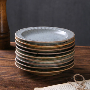 Assiettes en céramique rétro, vaisselle de table en céramique, accessoires de cuisine, assiettes exquises <span class=keywords><strong>pour</strong></span> le thé, les collations, les fruits, les desserts, les gâteaux - Product Image 5