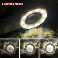 1pc Rechargeable Handheld Magnifier 3 Lighting Modes Illuminated Magnifying Glass With LED Light for Seniors Reading Repair