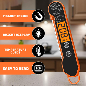 Nuevo Termómetro de Cocina Digital Inalámbrico Plegable de Plástico de Grado Alimenticio Personalizado, el Más Vendido, para Carne y Repostería - Product Image 2