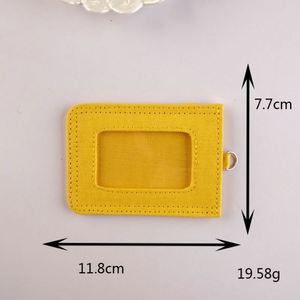 INS Style Unisex Canvas Card <b>Holder</b> with DIY Name Slot Korean-Style Credit Card <b>Wallet</b> for Women - Product Image 1