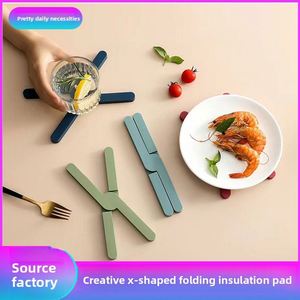 Salvamanteles Plegable en Forma de X de TPR, Resistente al Calor, Antideslizante, para Utensilios de Cocina Calientes - Product Image 2