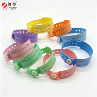 Bracelets d'identification médicaux jetables en PVC pour patients d'hôpital, personnalisables, imprimés numériquement, imperméables, en vinyle plastique