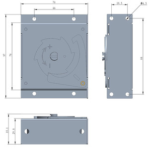 El colector de cables de pila de carga de vehículo eléctrico XXH retrae automáticamente la caja de cables de metal de retorno de cable auxiliar - Product Image 6
