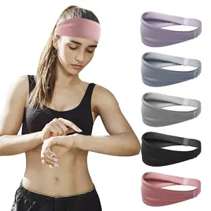 Benutzer definiertes Logo Buntes Schweiß kopfband Elastisches Polyester Yoga Gym Sport Stirnband FOB Referenz preis: Holen Sie sich den neuesten Preis
