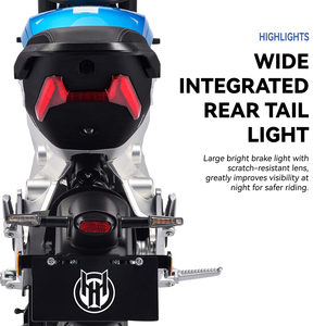 Scooter électrique JOYKIE 72V 58AH 4000W, moteur roue arrière, cyclomoteur urbain pour adultes avec frein combiné - Product Image 4