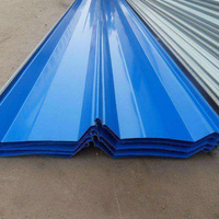 Tôle de toiture ondulée bleue enduite de couleur Tôle de toiture en acier ondulé de 12 pieds Prix