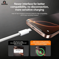Cable de Datos USB-C a Tipo-C PD de Carga Rápida de 60W, con Revestimiento de TPE/Nylon, 1m, para iPhone 15/16 Pro/Pro Max, Power Bank, Impresora