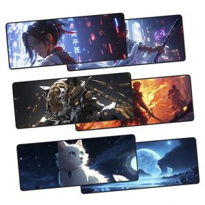 Sanxing Rectangular Natural Rubber Scratch Proof <b>Gaming</b> <b>Mouse</b> <b>Pad</b> 700x300mm Art Style Desk Mat Cherry Blossom Torii Design - Product Image 3