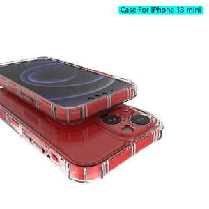 เคสโทรศัพท์มือถือแบบใส TPU Soft Gel ป้องกันเลนส์กล้องแบบ 3D Airbag ป้องกัน 360 องศา สำหรับ iPhone 13 Mini - Product Image 2