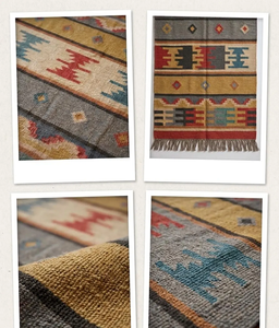 Southwestern Geometric Handwoven Wool Jute Tribal <b>Kilim</b> <b>Runner</b> Rug Boho Farmhouse Carpet for Hallway Rustic Home Floor Deco - Product Image 3