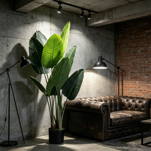 <span class=keywords><strong>D</strong></span>écorations de fête intérieures et extérieures : <span class=keywords><strong>Plante</strong></span> artificielle tropicale, palmier du voyageur, touffe de verdure artificielle, toucher réel, pour cadeaux de mariage - Product Image 3
