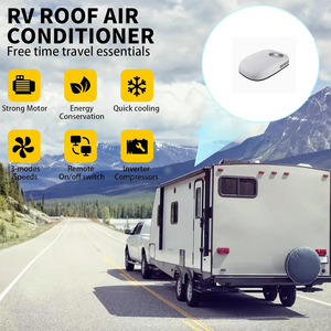 Condizionatore d'aria da tetto per parcheggio <span class=keywords><strong>auto</strong></span> DC12V/24V 1800-2100W con refrigerante R134a, bianco + rosso, per <span class=keywords><strong>auto</strong></span>, semirimorchi, climatizzatore portatile per camion - Product Image 6