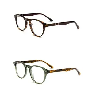 銅アセテートフレームメガネ眼鏡フレーム2023ファッション眼鏡デザインフレーム女性用
