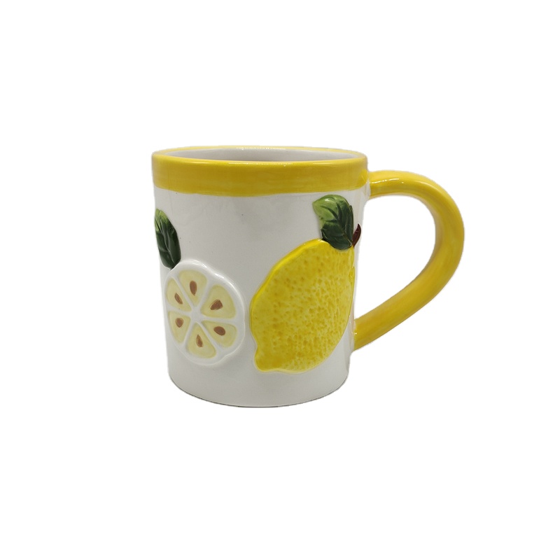 Lemon Shaped Ceramic Coffee Mugs 12oz Yellow OEM ODM| Alibaba.com