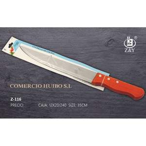 Cuchillo de Chef de 35 cm con Mango de Plástico, Cuchillo de Cocina de Metal - Product Image 1