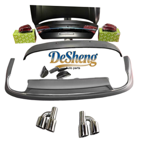 Kit de mise à niveau Plug-and-play pour <span class=keywords><strong>Audi</strong></span> <span class=keywords><strong>A8</strong></span> vers le style S8, pare-chocs avant, phares LED, calandre, capot, aileron, à un <span class=keywords><strong>prix</strong></span> spécial très bas. - Product Image 5