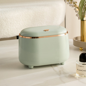 Light Luxury Pressing Desktop <strong>Trash</strong> <strong>Can</strong> <strong>Mini</strong> <strong>Trash</strong> <strong>Can</strong> <strong>with</strong> <strong>Lid</strong> Double <strong>Trash</strong> <strong>Can</strong> and Recycling - Product Image 5