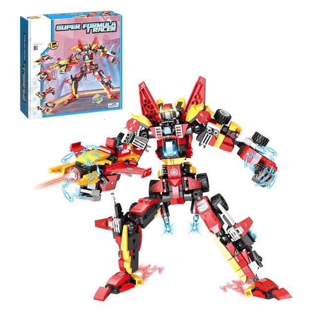 Novelties 2024 Kid Toy DIY Deformation Robot Building Block Brick Toy Assembly Robot Truck Brick Set Toy for Children Education