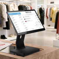 Mesin POS Tanpa Kipas Desain Ultra Tipis 15,6 Inci Buatan Pabrik Premium Sistem POS Windows 11 dengan Dudukan VESA Bodi Aluminium Hotel