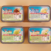Crème glacée fruitée de luxe légère, sans gras trans, à base de lait pur, saveur chocolat, 600g, format familial
