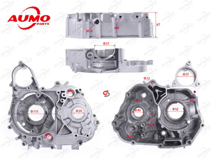 Populares cuerpo cárter izquierdo para 152FMH motores de 110cc 110cc cub motocicleta forza max - Product Image 3