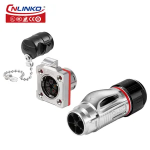 CNLINKO IP67 Waterproof M20 5 Pin Aviation Wire Connector Plug and Socket Female Male Electric Cable Connector Home Improvement