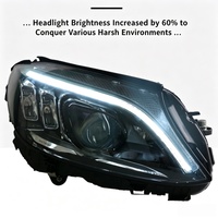 Ensemble de phares LED pour Mercedes-Benz Classe C W205, mise à niveau de l'ancien au nouveau, DRL, clignotant séquentiel, double lentille, vente en gros et au détail