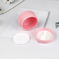 Pot en plastique vide de 10 ml, 20 ml, 50 ml, 100 ml, pot à crème cosmétique rose en plastique pour crème pour le visage, pots à maquillage avec bouchon à vis