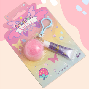 Vente chaude MoraDora 6g brillant à lèvres pour enfants moelleux porte-clés papillon embelli emballage inclus sans danger pour le maquillage du groupe d'âge 5 + - Product Image 4