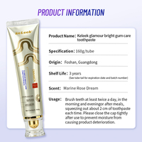 Dentifrice Keleek Fresh Gum Care 160g Parfum Melon Doux Nettoyage Buccal Profond Haleine Fraîche Longue Durée ODM OEM Soin Buccal Quotidien