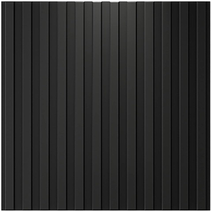 Art3dモダンな3Dフルーツテクスチャードスラット壁パネル12タイル19.7 <span class=keywords><strong>X</strong></span> 19.7inブラック幾何学的PVC MDFアパート用水分プルーフ - Product Image 2