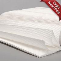 Serviettes en papier pour les mains 1 pli, super absorbantes, en pâte de bois vierge, anti-contamination croisée, pliées en accordéon, pour hôpitaux et cliniques, OEM/ODM