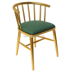 Celebridad Online mesa y silla combinación Hamburgo occidental booth sofá café restaurante mesa de madera y oro silla - Product Image 4