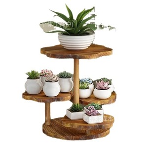 Torre de Cupcakes de Madera con Forma de Flor, 4 Niveles, Soporte Multiusos para Postres de Cumpleaños - Product Image 5