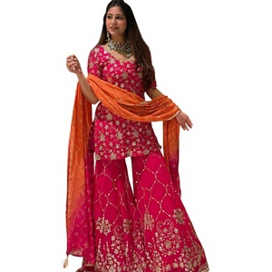 <b>Embroidered</b> Ethnic <b>Shawl</b> Rayon Dupatta Floral Print Soft Wrinkle Free Scarf for Wedding Party Daily Wear - Product Image 3