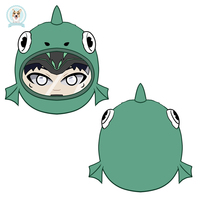2025 nouvelle conception personnalisée en peluche casque couverture Cool plein visage en peluche peau Animal en peluche moto protéger