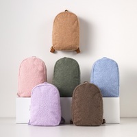 Sac à dos quotidien en polaire de luxe, sac à dos en fourrure tendance pour le collège, dernier sac à dos mignon et moelleux en velours Teddy pour femmes et filles