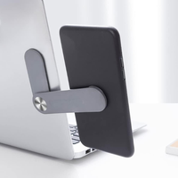 Support latéral réglable pour ordinateur portable avec support magnétique pour téléphone portable pour utilisation sur bureau