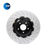 Icar 380*34mm Disco de freno de 2 piezas Delantero flotante para Lexus RCF OE #43512-0W100;43516-0W020