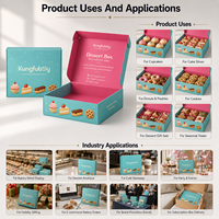 Boîte d'expédition en carton ondulé personnalisée OEM avec logo pour aliments, chocolats, cupcakes, biscuits, desserts, coffrets cadeaux